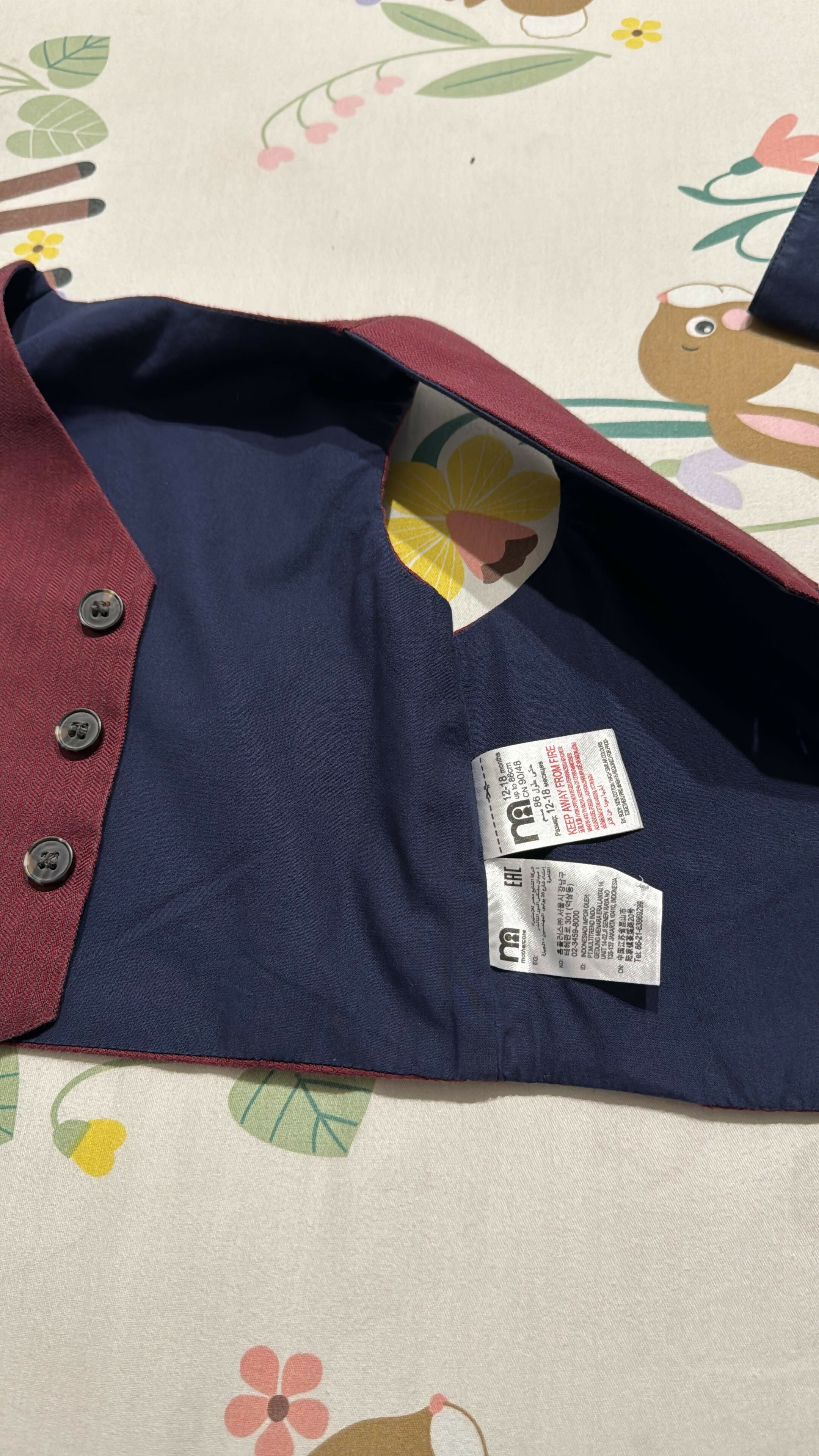 Mothercare Baby Boy Waistcoat and Shirt Set – Stylish and Comfortable Formal Wear for Little Boys.