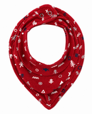 COCOSHELL Hosiery Cotton Baby V Shape Bib Steel Snap Button Closure (Pack of 3)