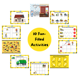 The activities help improve motor skills, cognitive skills, basic literacy, and memorization.