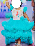 Customized Mermaid Theme gown with Tail for Baby Girl