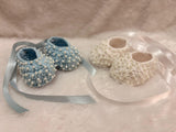 Crochet baby booties