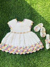 Shaded Frock With Booties and Hairband