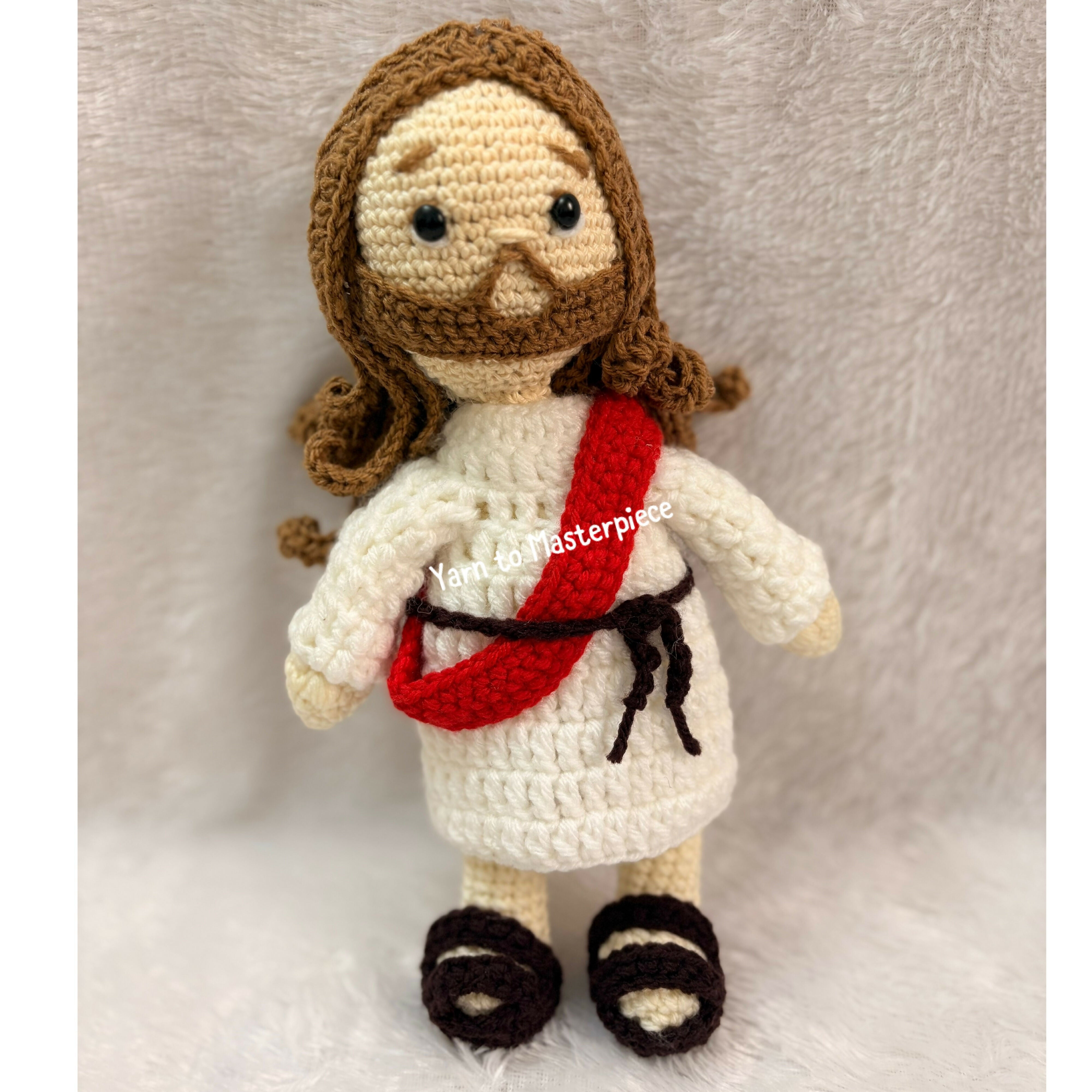 Handmade Crochet Jesus Christ Doll – Symbol of Peace and Faith!!
