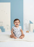 TINY TIGGY Printed 100% Cambric Cotton Baby Jhabla with 2 Nappies