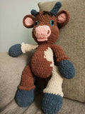 Gift your baby endless cuddles and play with this adorable, hand-crafted Crochet Reindeer Soft Toy—perfect for snuggles and nursery décor!
