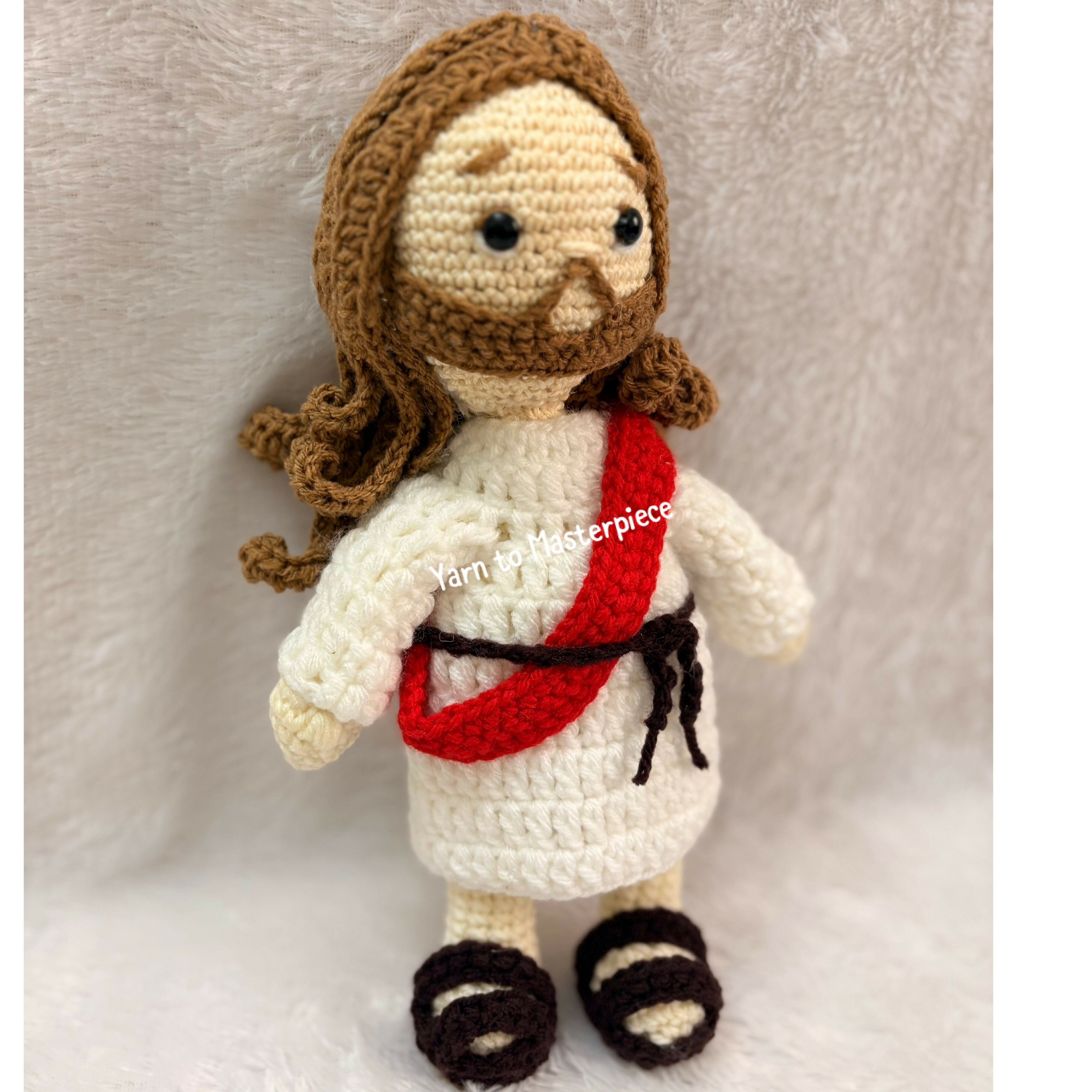 Handmade Crochet Jesus Christ Doll – Symbol of Peace and Faith!!