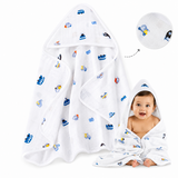 COCOSHELL Muslin Cotton Hooded Towel 70X70 Cm Single Layer Towel