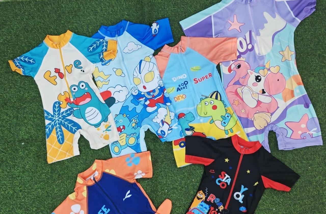 Personalized Swim Costume & Cap for Kids