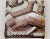 Sweater, Beanie, Booties and Blanket Set for Baby