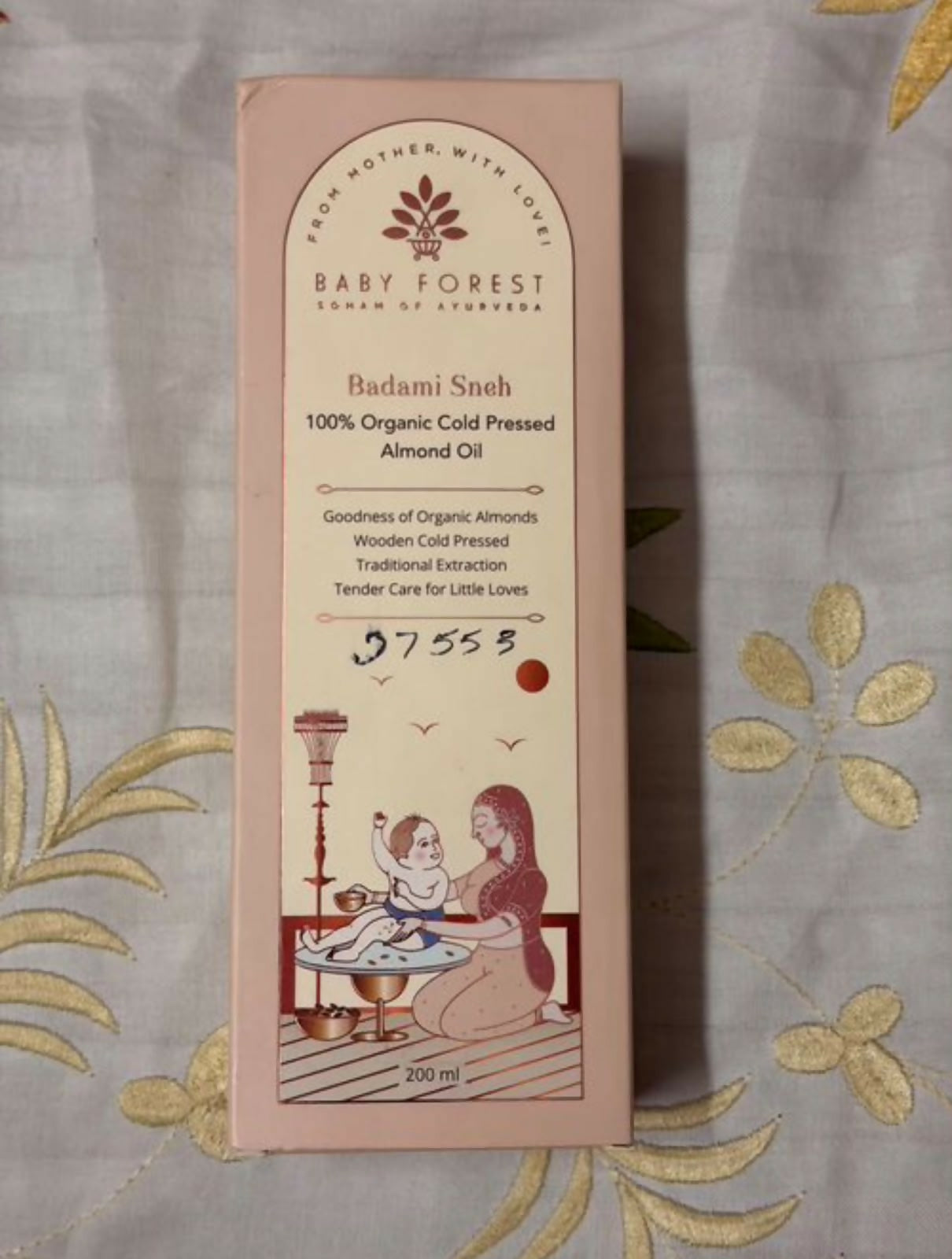 BABY FOREST Badami Sneh Cold Pressed Almond Oil for Babies, a baby care oil formulated with cold-pressed almond oil for gentle everyday massage and skincare routines.