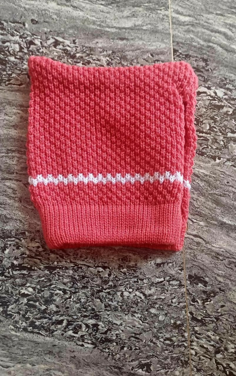 Handmade crochet Winter Suit for babies, offering warmth, comfort, and a stylish, intricate design for chilly weather.