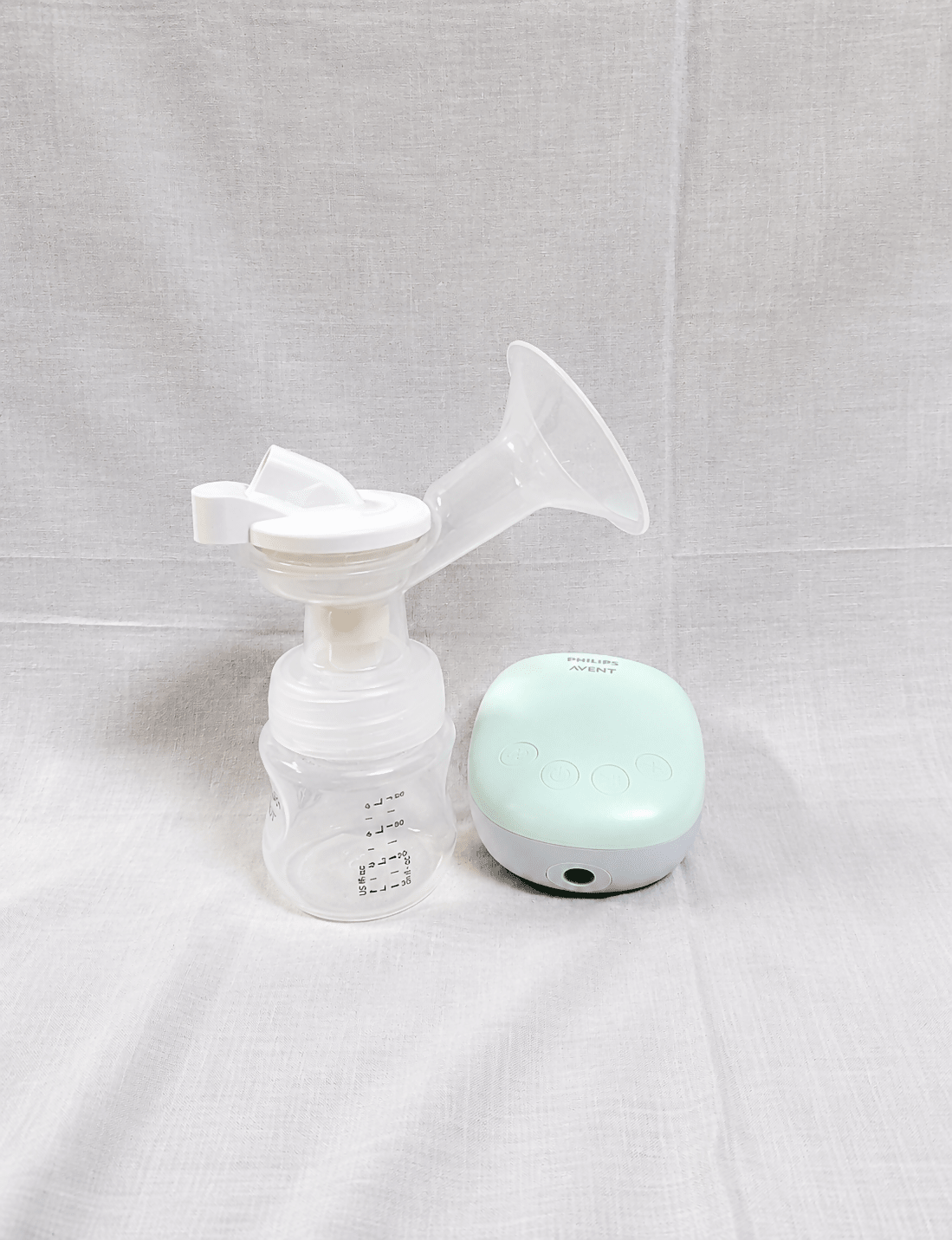 Philips Avent SCF395/11 Single Electric Breast Pump wiath USB power, BPA-free components, adjustable suction settings, soft silicone cushion, and compact design. Brand new and factory sealed.