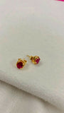 Buy Gold Baby Earrings (Bali) – traditional, lightweight, and safe jewellery for little ones.
