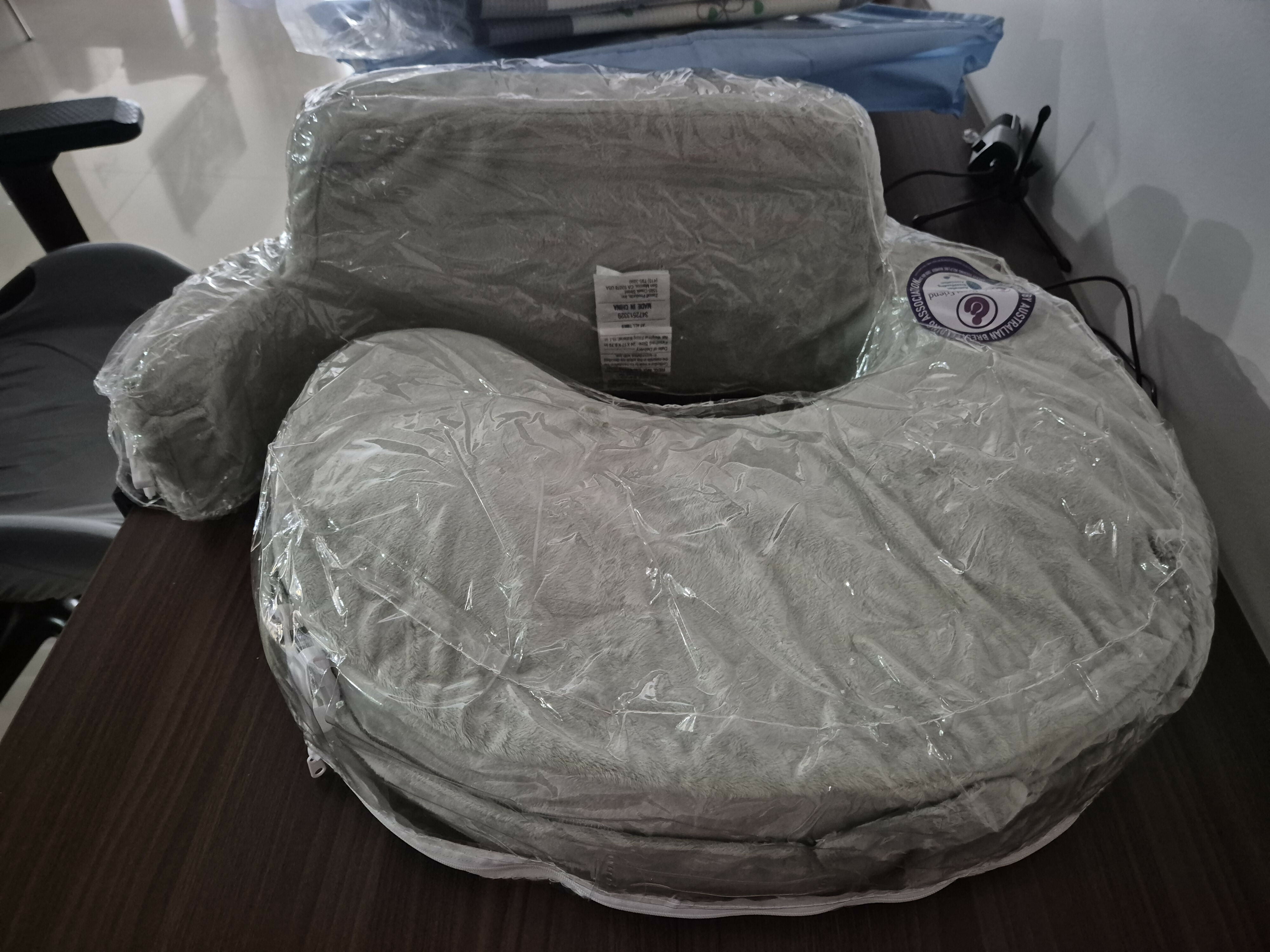 Brest Friend Deluxe Nursing Pillow with supportive wrap-around design, firm cushioned surface, adjustable fit, and comfortable back support for breastfeeding and bottle-feeding sessions.