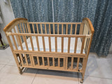 BabyTeddy® 16-in-1 original patented baby crib with convertible cot, toddler bed, cradle rocker, study desk, kids' sofa mode, mosquito net, soft mattress, and diaper changing station for newborns and growing children.