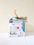 Chicco SterilNatural 2 in 1 electric steam steriliser for baby bottles and feeding accessories with efficient steam sterilization, compact design, and convenient hygiene support for baby essentials.