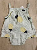 Anko baby dress in light pista colour for 0–3 months, featuring soft breathable fabric, a comfortable fit, and a charming design for everyday wear and special occasions.