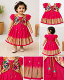 Frock/Dress for Baby Girl in New condition featuring a cute and stylish design with a comfortable fit, suitable for parties, birthdays, family gatherings, outings, and other special occasions.