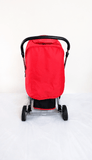 Babyhug 2-in-1 Rock and Roll stroller with rocker mode, reversible handle, reclining seat, 5-point safety harness, adjustable canopy, and smooth wheels for comfortable rides.