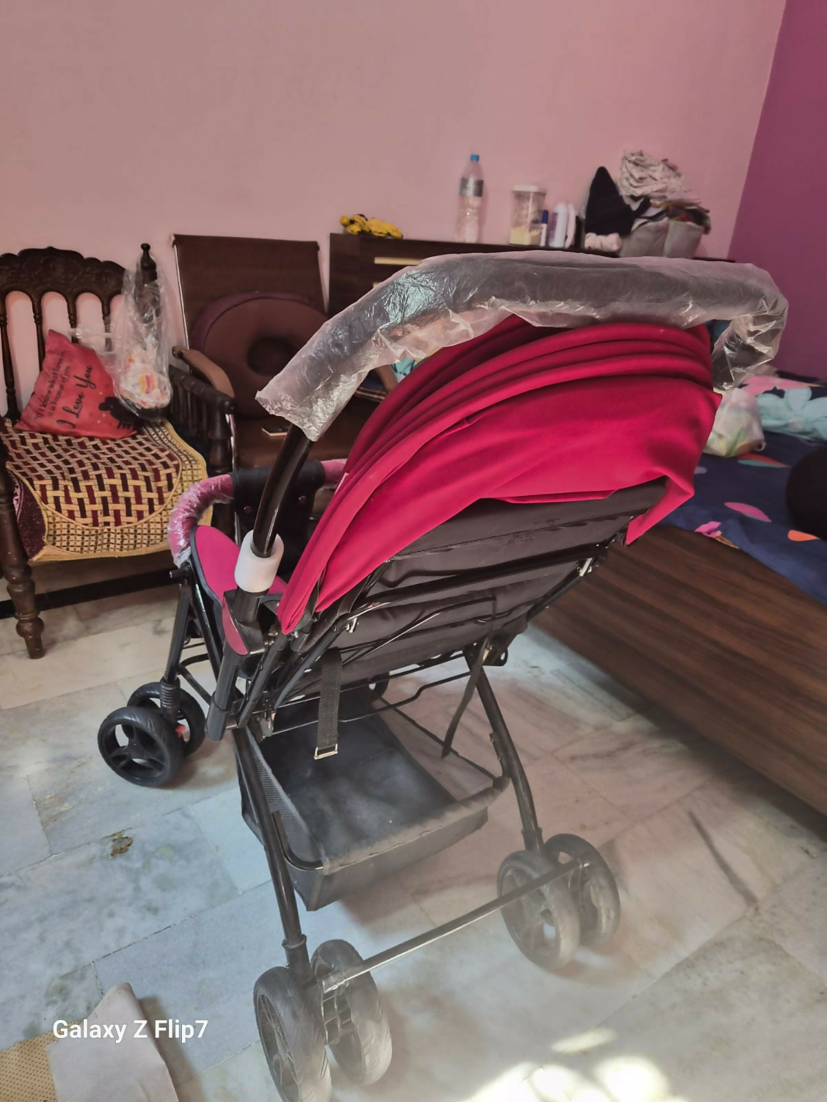 BABYHUG Symphony Baby Stroller/Pram featuring comfortable seating, a protective canopy, sturdy frame and smooth-moving wheels for convenient everyday walks, outings and travel with your baby.