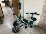 BABYHUG Plug N Play Gladiator tricycle for kids with sturdy frame, comfortable seat, easy-grip handlebars, durable wheels, and fun riding design for outdoor play.