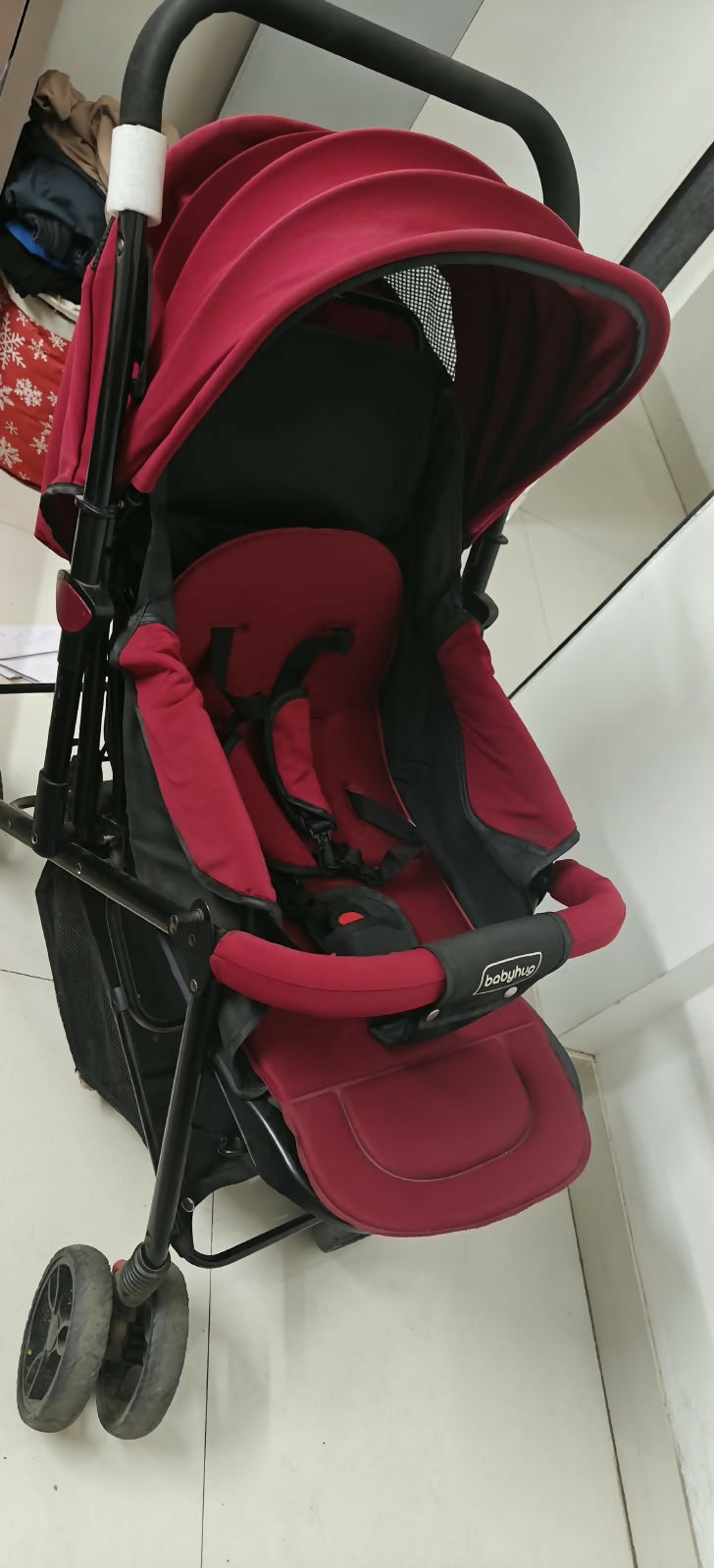 BABYHUG Symphony Baby Stroller/Pram with Reversible Seat featuring comfortable seating, protective canopy, smooth-moving wheels and a practical design for convenient everyday walks, outings and travel with your baby.