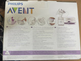 Philips Avent Electric Comfort Breast Pump with adjustable suction levels, soft silicone cushion, compact design, and quiet operation for comfortable and efficient breast milk expression.