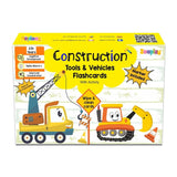 ZOOPLAY Construction Tools and Vehicles Flash Cards