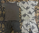 CARTER'S 2 Tops & 2 Shorts Set made from pure cotton, featuring soft breathable fabric, comfortable fit, and coordinated designs for everyday wear, playtime, and outings for babies and toddlers.