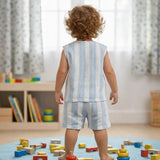 TINY TIGGY 100% Cotton Baby Boy Shirt & Short Outfit Set