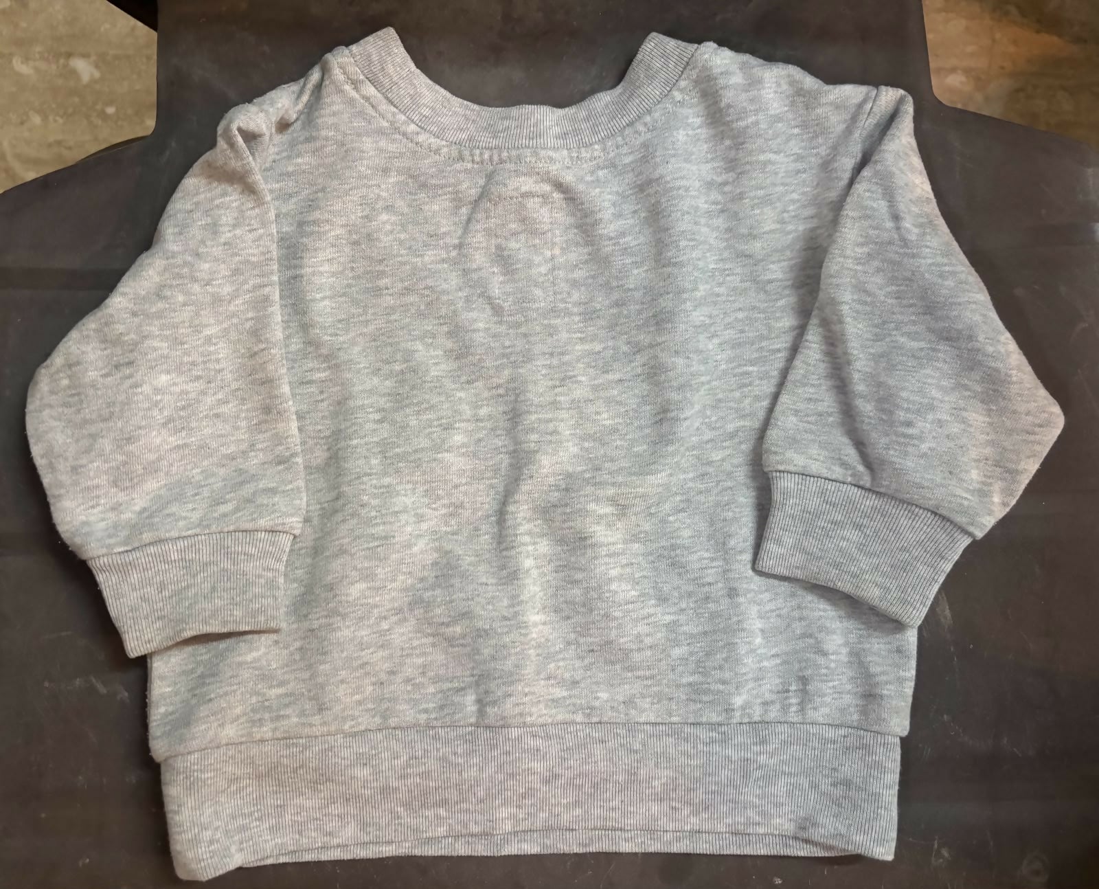 BABY GAP marl grey sweatshirt and joggers set featuring soft comfortable fabric, coordinated design, relaxed fit, and everyday style for playtime, outings, and casual wear.