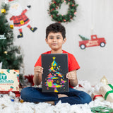 ILEARNNGROW Christmas Tree Stencil with Scratch Book - PyaraBaby