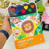 Fingerprint activity book set for kids with fun art activities, easy-to-follow designs, and creative exercises that encourage imagination, fine motor skills, and sensory learning.