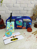 Personalized MOGAMBO Combo – Raksha Bandhan Special featuring customized gifting items, festive theme, unique personalization, and thoughtful keepsake elements for celebrating sibling bonds.