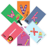 ZOOPLAY Lowercase ABC Rewritable Flashcards / Tracing Mats