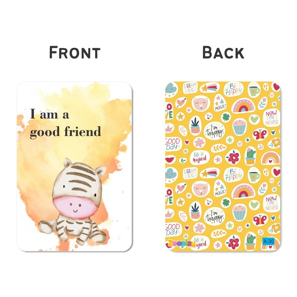ZOOPLAY Positive Affirmations Flashcards