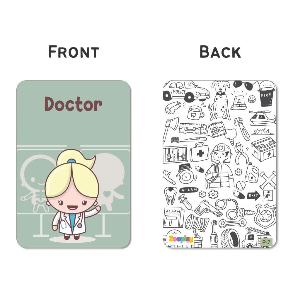 ZOOPLAY Profession Flashcards- Pack of 24