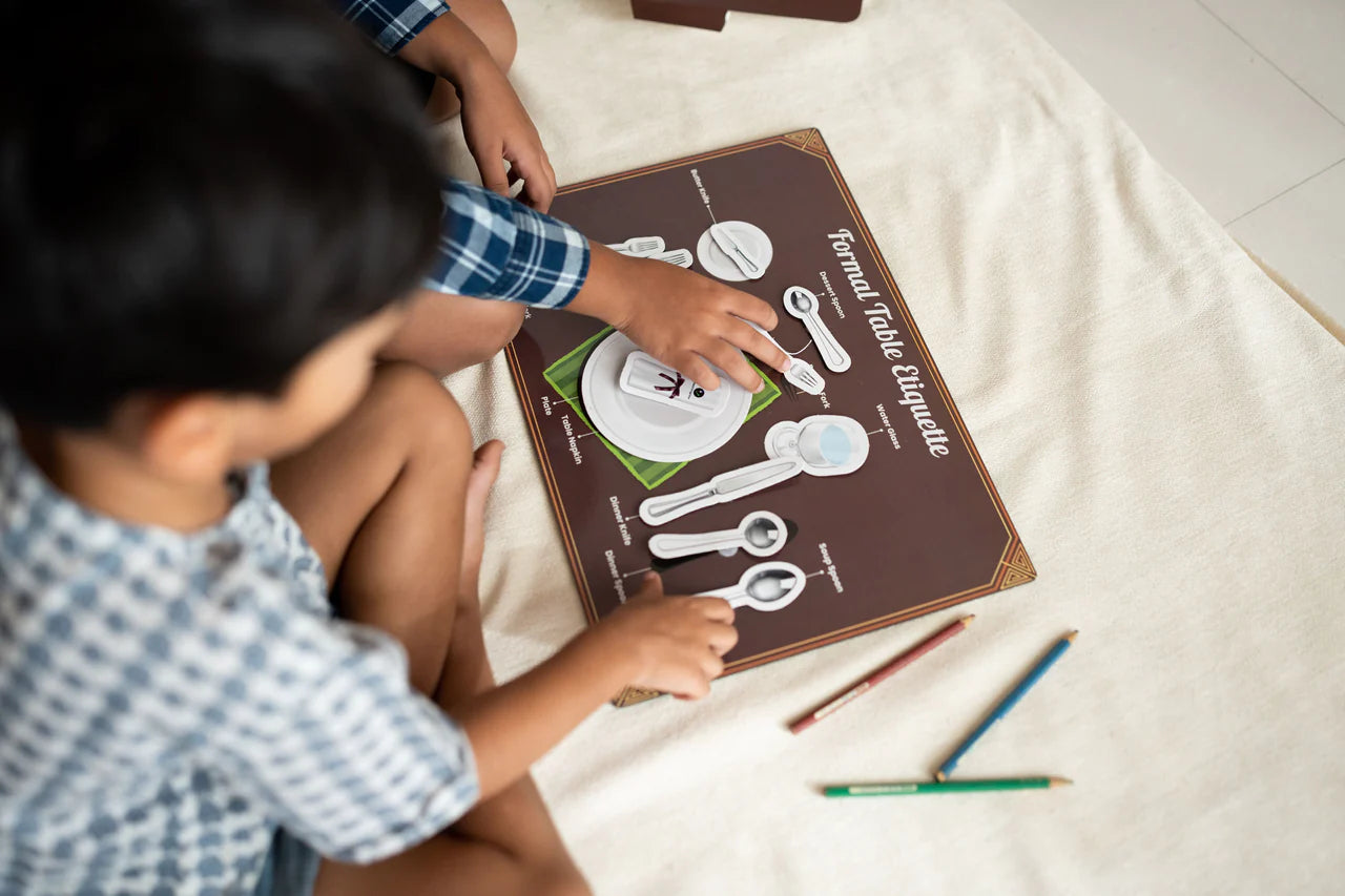 ILEARNNGROW Dining Etiquettes Sheets a comprehensive tool designed to refine your dining skills and elevate your social grace. - PyaraBaby