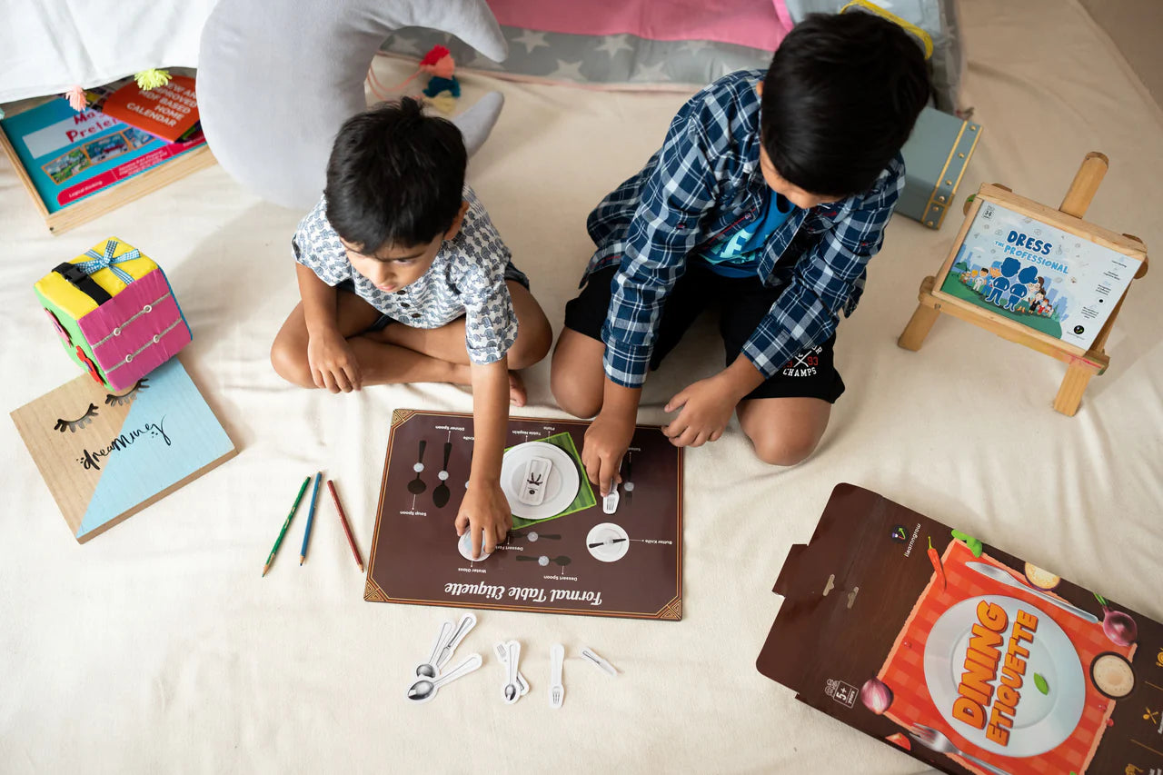 ILEARNNGROW Dining Etiquettes Sheets a comprehensive tool designed to refine your dining skills and elevate your social grace. - PyaraBaby