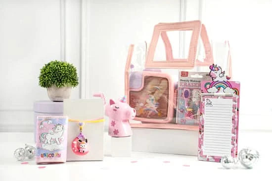 ilearnngrow Pink Bag Unicorn Hamper