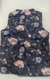 GINI & JONY Boys Black & Green Floral Woven Design Satin Weave Nehru Jacket (24 Months)