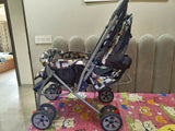 Stroller with colorful pattern