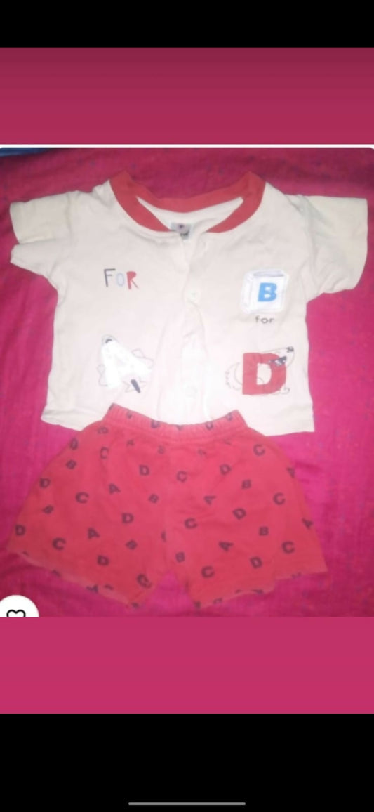 Dress your baby in comfort and style with our T-Shirt and Shorts set, featuring soft fabrics and adorable designs for everyday wear.