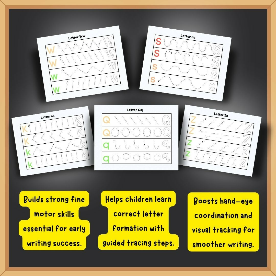EDUSTAR Alphaprint Spiral Tracing Book featuring reusable alphabet tracing activities designed to introduce letter formation, handwriting practice, fine motor control and hand-eye coordination through engaging early learning exercises.