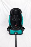 Evenflo Chase LX 2-in-1 harness booster car seat with high-back booster mode, 5-point safety harness, adjustable head support, side-impact protection, and cushioned seating for growing children.