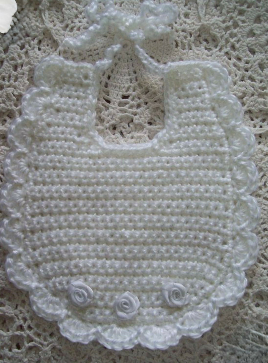 Handmade Crochet Baby Bib – Soft, Reusable & Perfect for Mealtime