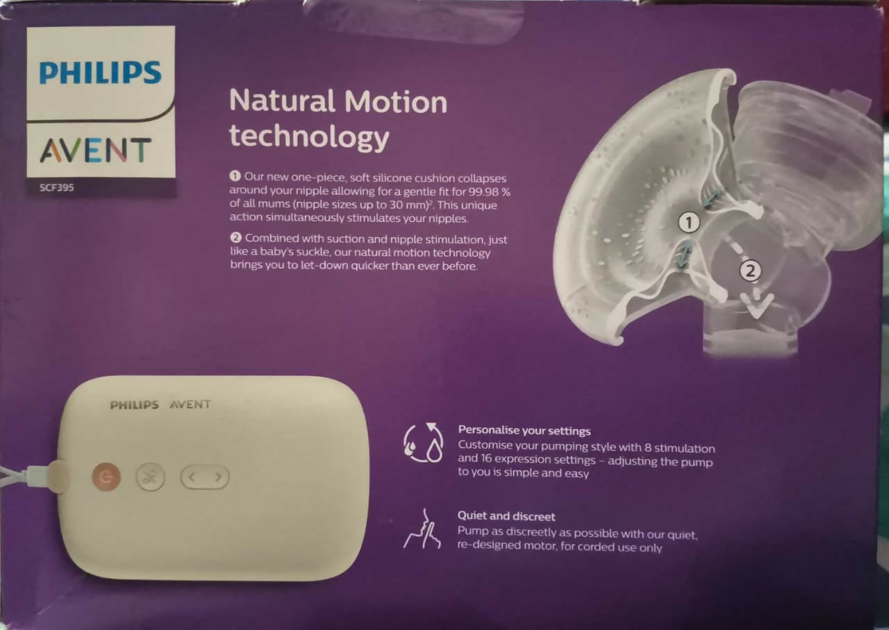PHILIPS AVENT Single Electric Breast Pump Advanced with adjustable suction settings, comfortable breast shield, compact design, and efficient milk expression support for breastfeeding mothers.