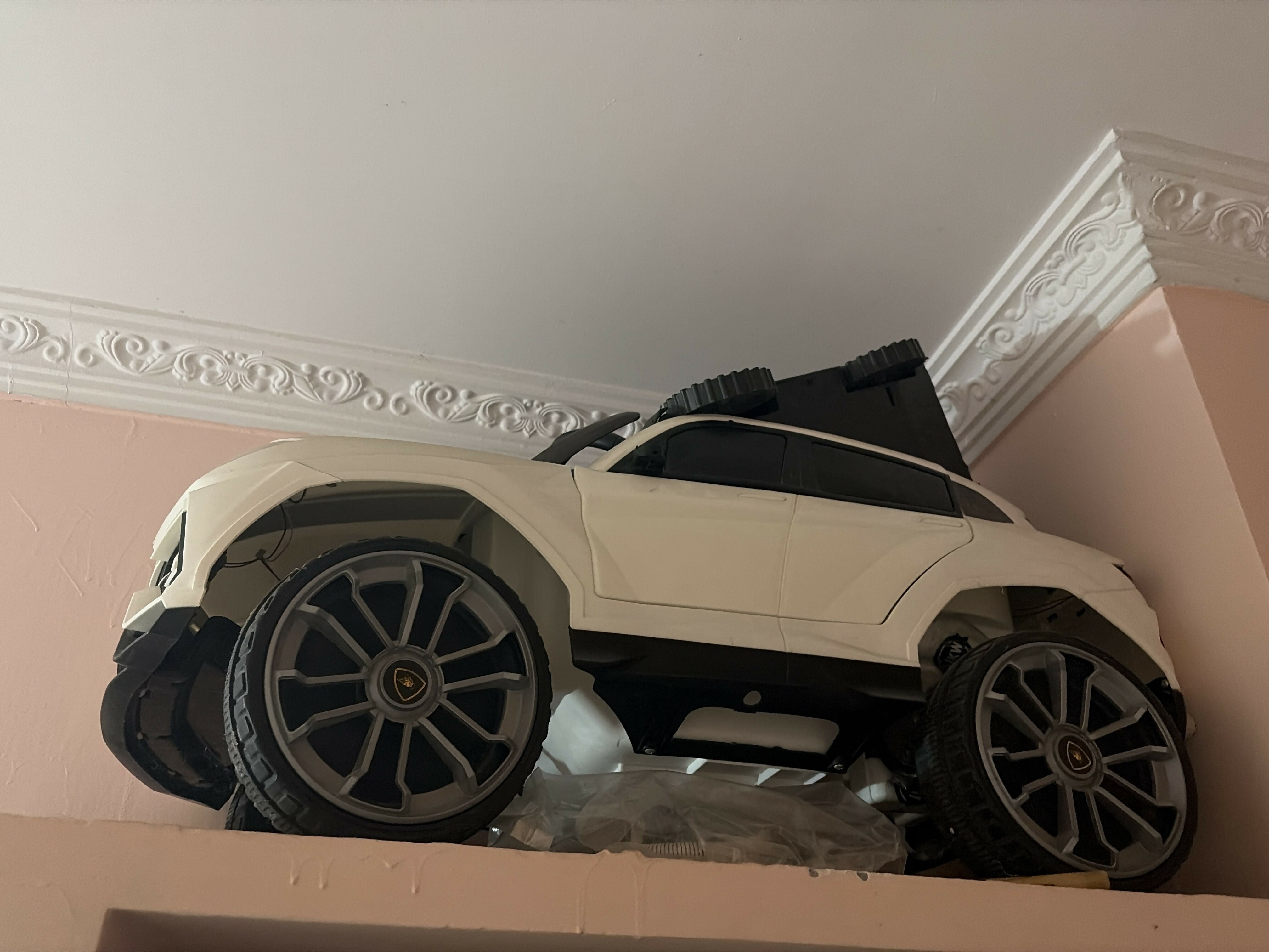 Electric Ride-On Car for Kids featuring a fun battery-powered design, comfortable seat, steering wheel and easy-to-use controls for exciting supervised indoor and outdoor playtime.
