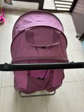 R for Rabbit Lollypop Lite baby stroller/pram with lightweight foldable design, reclining seat, adjustable canopy, 5-point safety harness, smooth wheels, and storage basket for comfortable everyday travel.