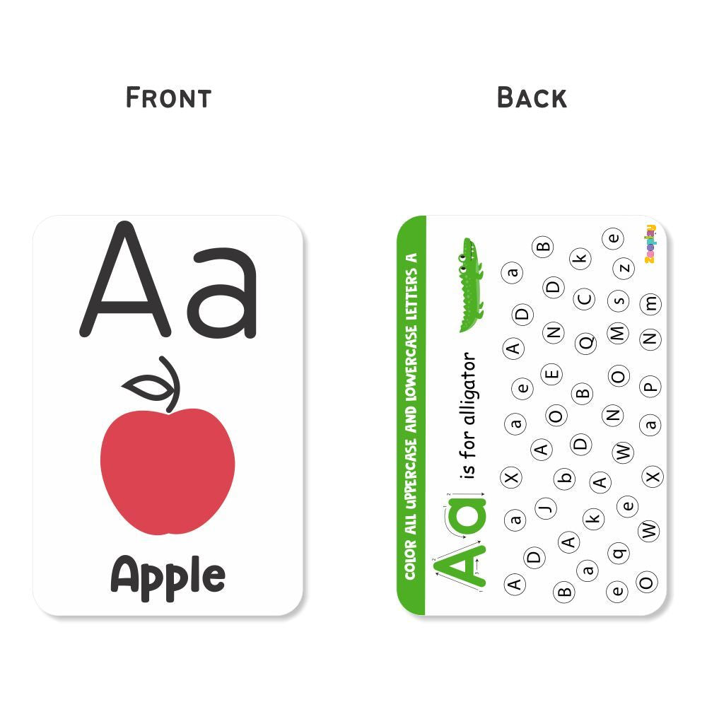 ZOOPLAY Alphabet Flashcards with Activity